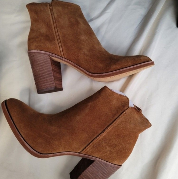 Dolce Vita Shoes - Dolce Vita Womens Seyon Suede Booties Ankle Boots Brown 11  New